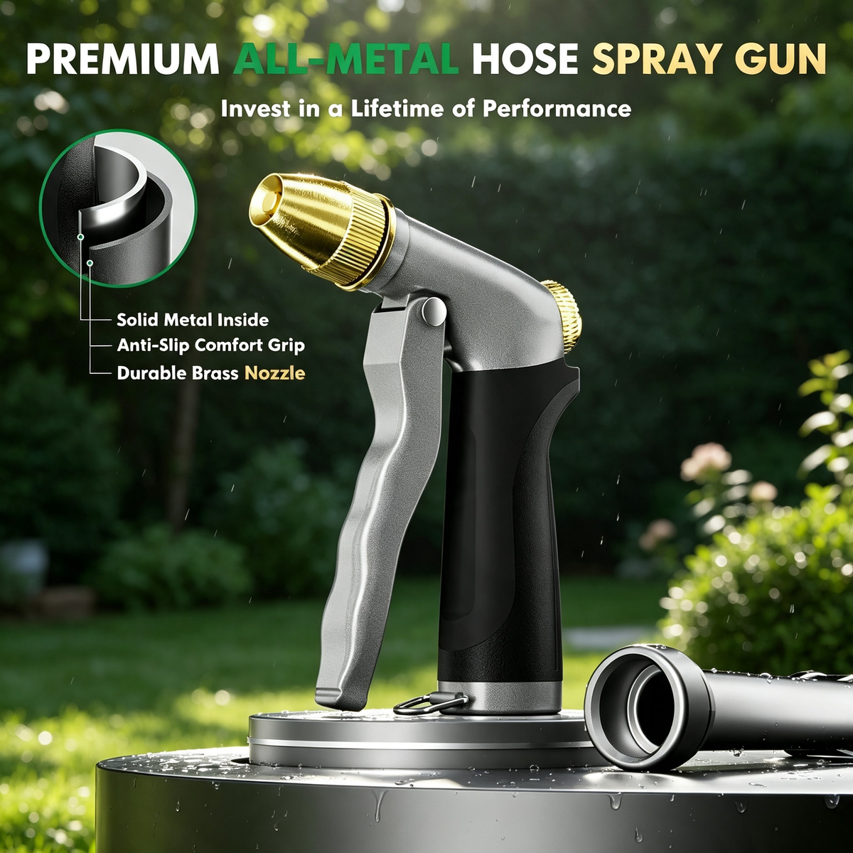 Heavy Duty Metal Hose Spray Gun
