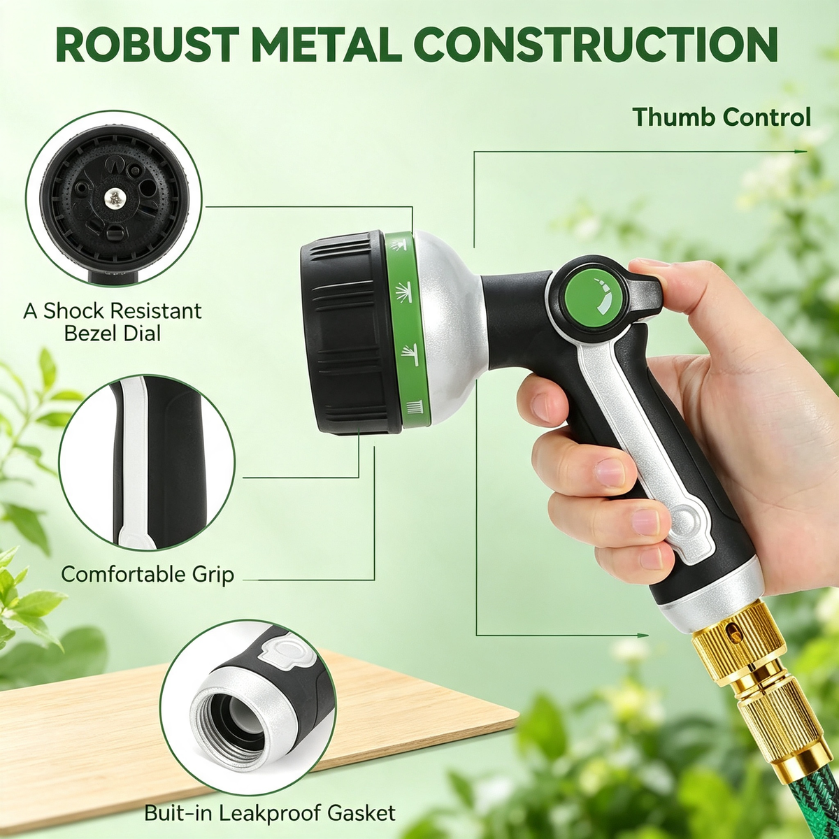 Metal Garden Spray Nozzle