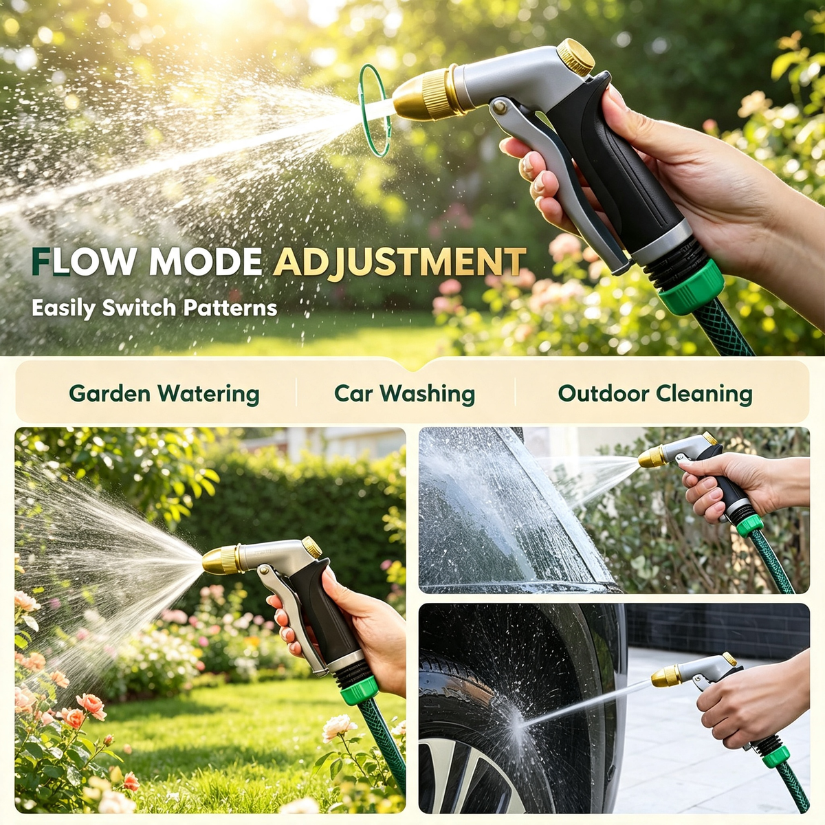 Heavy Duty Metal Hose Spray Gun